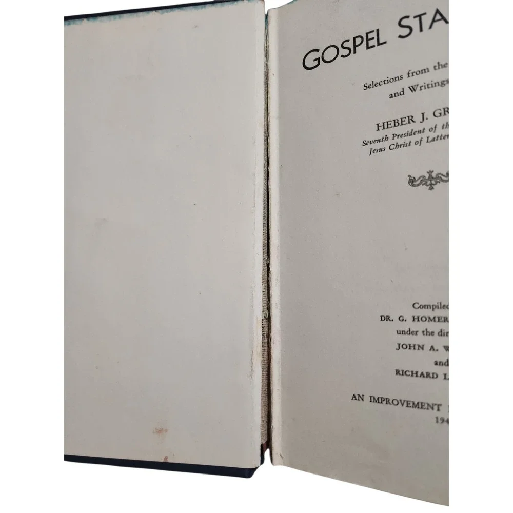 Gospel Standards Hardcover By Heber J Grant Vintage Fifth Edition - Picture 6 of 6